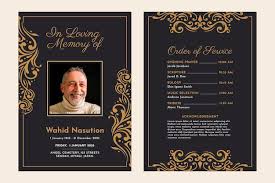 funeral card template free vectors