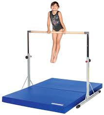 gymnastics high bar and mat combo for