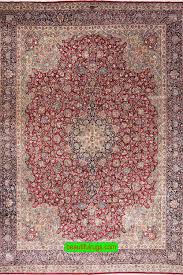 antique persian kirman or kerman carpet rug