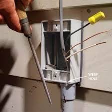 install outdoor lighting and outlet
