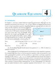 Quadratic Equation Examples Pdf