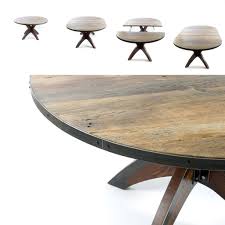 Featuring a simple but chic design, this piece of furniture can be used as a coffee table but also as a dining table. Expandable Round Dining Table Reclaimed Dining Round Table Etsy
