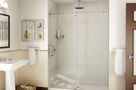 Glass shower doors can swing or slide. Barn Style Frameless Shower Doors Abc Glass Mirror Abc Glass Mirror