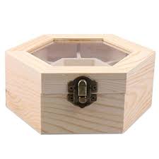 Find jewelry displays and boxes at jewelrysupply.com wholesale pricing on jewelry packaging and displays. Buy Exceart Wood Jewelry Storage Box With Hinged Lid Window Diy Hexagon Jewelry Display Case Desktop Compartment Sundries Organizer Unfinished Holder Box Table Organizer Online In Slovakia B08vrgxg1h