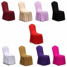 Plain Crush Fabric Wedding Chair Covers