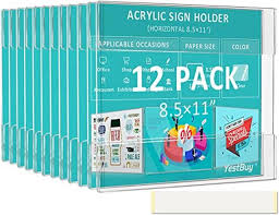 Acrylic Sign Holder With Adhesive Tape