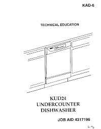Kitchenaid dishwasher user manuals download | manualslib. Kitchenaid Kad 6 Kud24 Undercounter Service Manual Download Schematics Eeprom Repair Info For Electronics Experts