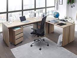 Some corner desks have large desktops which create more space for users and enable items to the brown desktop beautifully contrasts with the rest of the desk which features an antiqued white. Fiona I Corner Desk Corner Desk Office Amazon De Kuche Haushalt