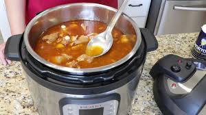 red pozole in the 10qt instant pot