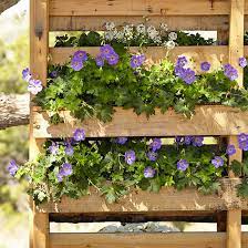 upcycled vertical pallet planter