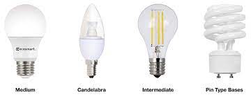 types of light bulbs the