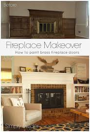 Brass Fireplace Makeover