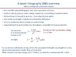 electron beam lithography ebl 1 2 3 4