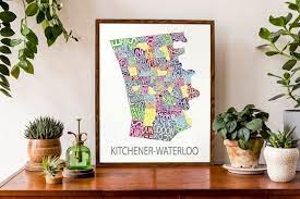 Kitchener Waterloo Ontario Kw City Map