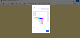 change paper color in google docs