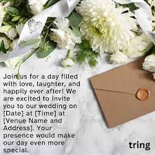 wedding invitation messages for friends