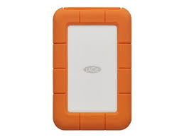 lacie rugged 2tb external hard drive portable hdd usb c usb 3 0 drop shock resistant for mac and pc orange stfr2000800