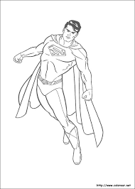 dibujos de superman para colorear en
