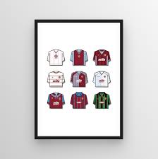 🟣 @avwfcofficial 🦁 @avfcfoundation avfc.co.uk/app. Aston Villa Shirt History Print Football Bobbles