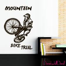 Details About Wall Decal Bmx Rider Sticker Bike Bicycle X Games Racing Cycle Jump Teen M1643