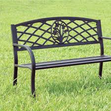 Slated Seat Outdoor Bench Bm123008