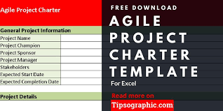 agile project charter template