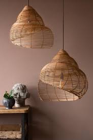 A simple ceiling fan may come to mind when you think of living room lighting. Rattan Ceiling Shade Lampshade Ceiling Light Uk Rockett St George