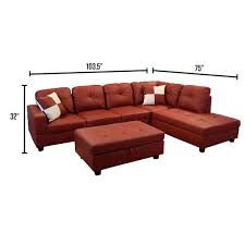 Left Facing Chaise Sectional Sofa