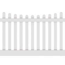 Approximately 15 yearsa wood fence split rail, or picket fence can add value to your home's beauty and security. Freedom Ready To Assemble Lennox Scallop 4 Ft H X 8 Ft W White Vinyl Scallop Fence Panel In The Vinyl Fence Panels Department At Lowes Com