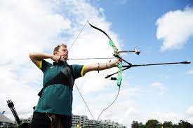 A compound bow uses a system of pulleys or cams, and the string that passes through the pulleys or cams on each end multiple times. Barnes Returns To Australian Olympic Archery Team After 16 Year Absence