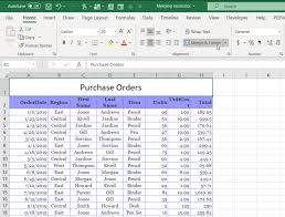 how to merge cells columns rows in excel