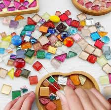 Glass Mosaic Tiles Assorted Colors