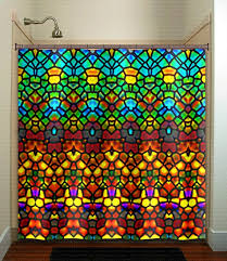 Stained Glass Shower Curtains Extra