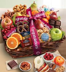 congratulations fruit sweets gift baskets by 1 800 baskets