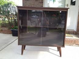 Mid Century Style Bookcase Cabinet With