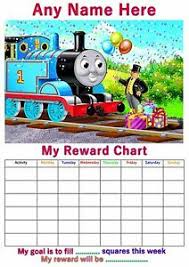 Details About Personalised Childrens A4 Reward Behaviour Chart Thomas The Tank And Stickers