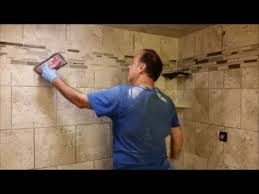 How To Grout Shower Wall Part 1