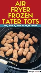 recipe this air fryer frozen tater tots