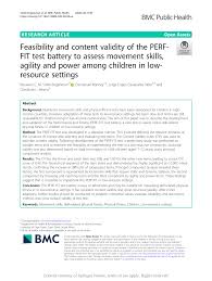 validity of the perf fit test battery