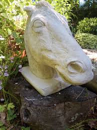 Heads New Solid Concrete Garden Statues