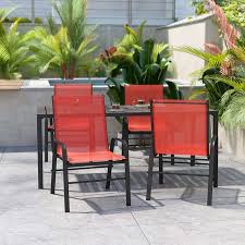 Flash Furniture Red Outdoor Stack Chair