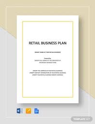 retail business plan 10 exles