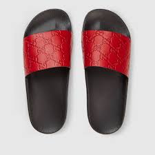 Gucci Signature Slide Sandal Slide Sandals Leather