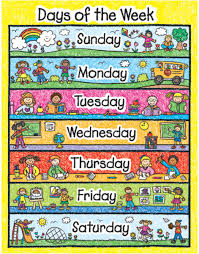 Chart Days Of The Week Kid Drawn Cd 6392