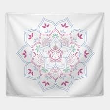 Lotus Flower Mandala In Soft Pastel Colors