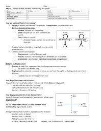 Arrow w1 points vertically down. Scalar And Vector Review Worksheet Worksheet