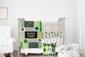 Tractor Crib Bedding Set Baby Boy Crib