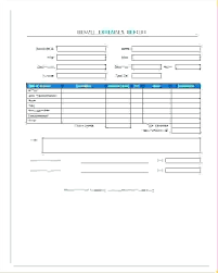 Free Expenses Report Template Clergy Coalition Expense Templates