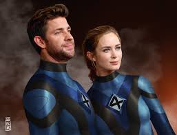 You're like, 'do you have any interest in not shattering people's dreams?' John Krasinski As Mr Fantastic Emily Blunt As Invisible Woman By Jao Picart Marvelstudios