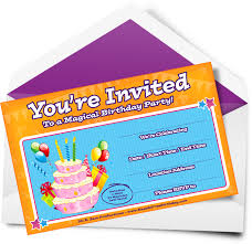 magical birthday party invitations